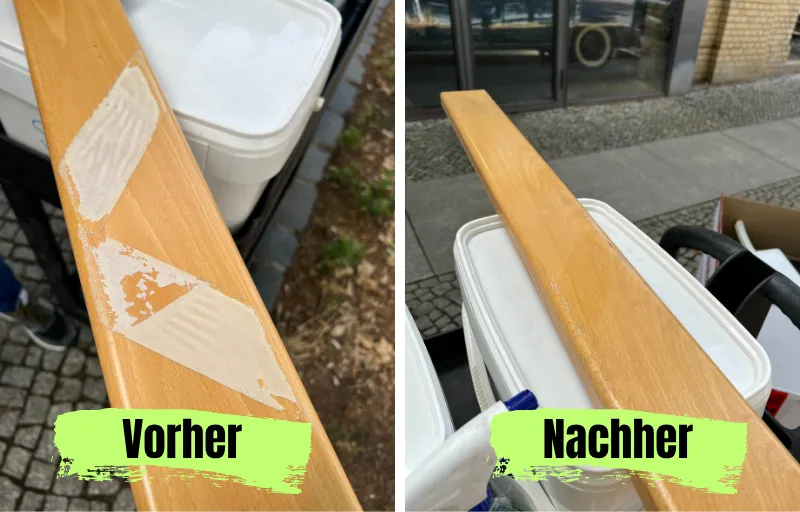 Klebereste entfernen mit Trockeneis