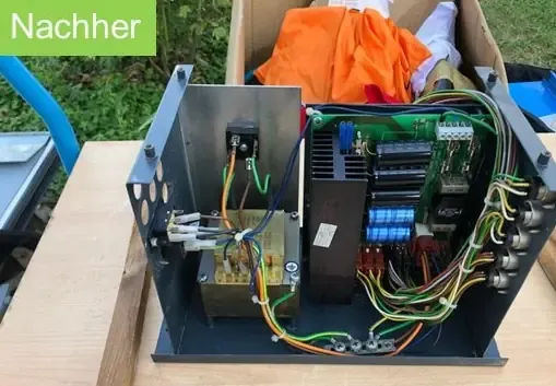 EV-Batteriepack nach der Trockeneisreinigung